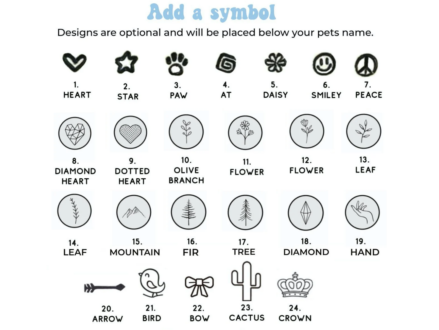 Dierenpenning minimalistisch ontwerp GRATIS VERZENDEN