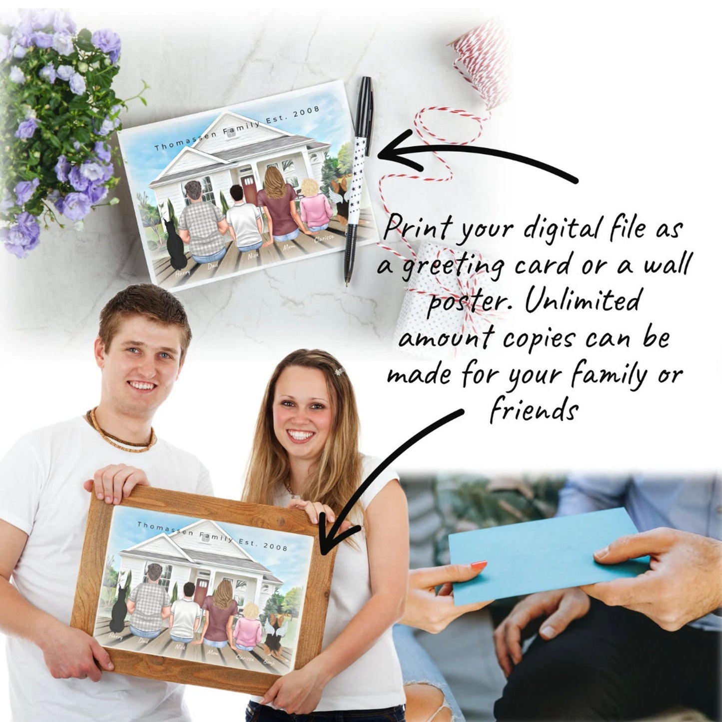 Huisportret van foto GRATIS VERZENDEN