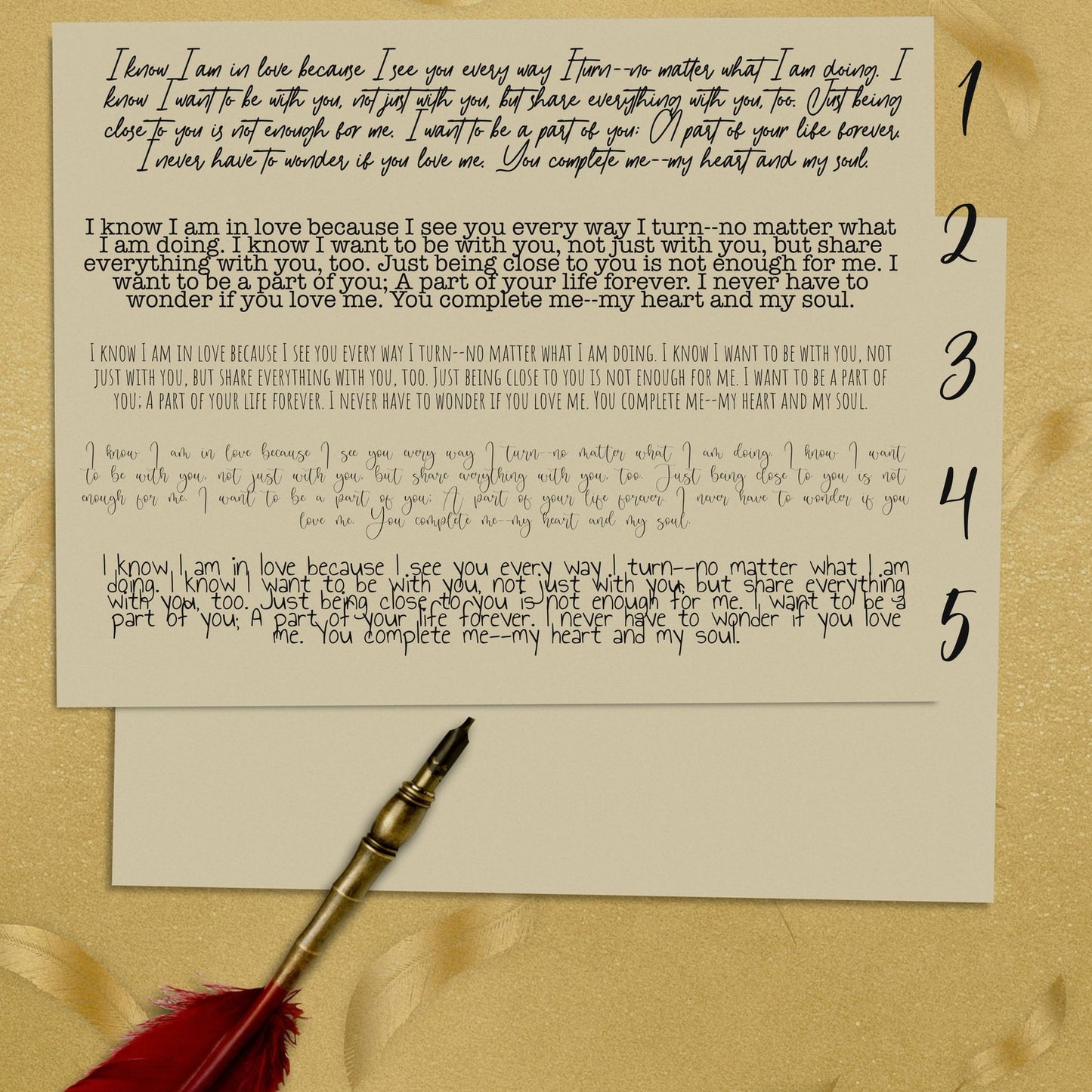 Liefdes brief, brief met hand geschreven letter type met personaliseerde tekst in luxe envelop verzegeld met Gratis Verzendenlakzegel