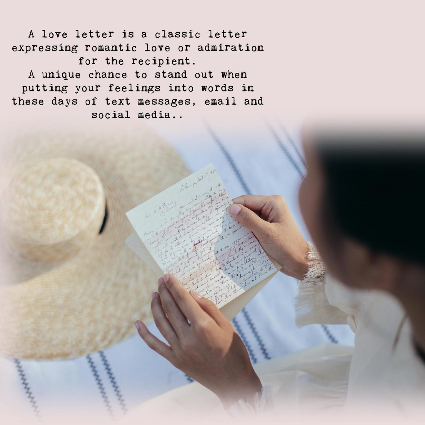 Liefdes brief, brief met hand geschreven letter type met personaliseerde tekst in luxe envelop verzegeld met Gratis Verzendenlakzegel