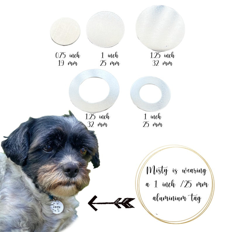 Bling dierenpenning met kristal