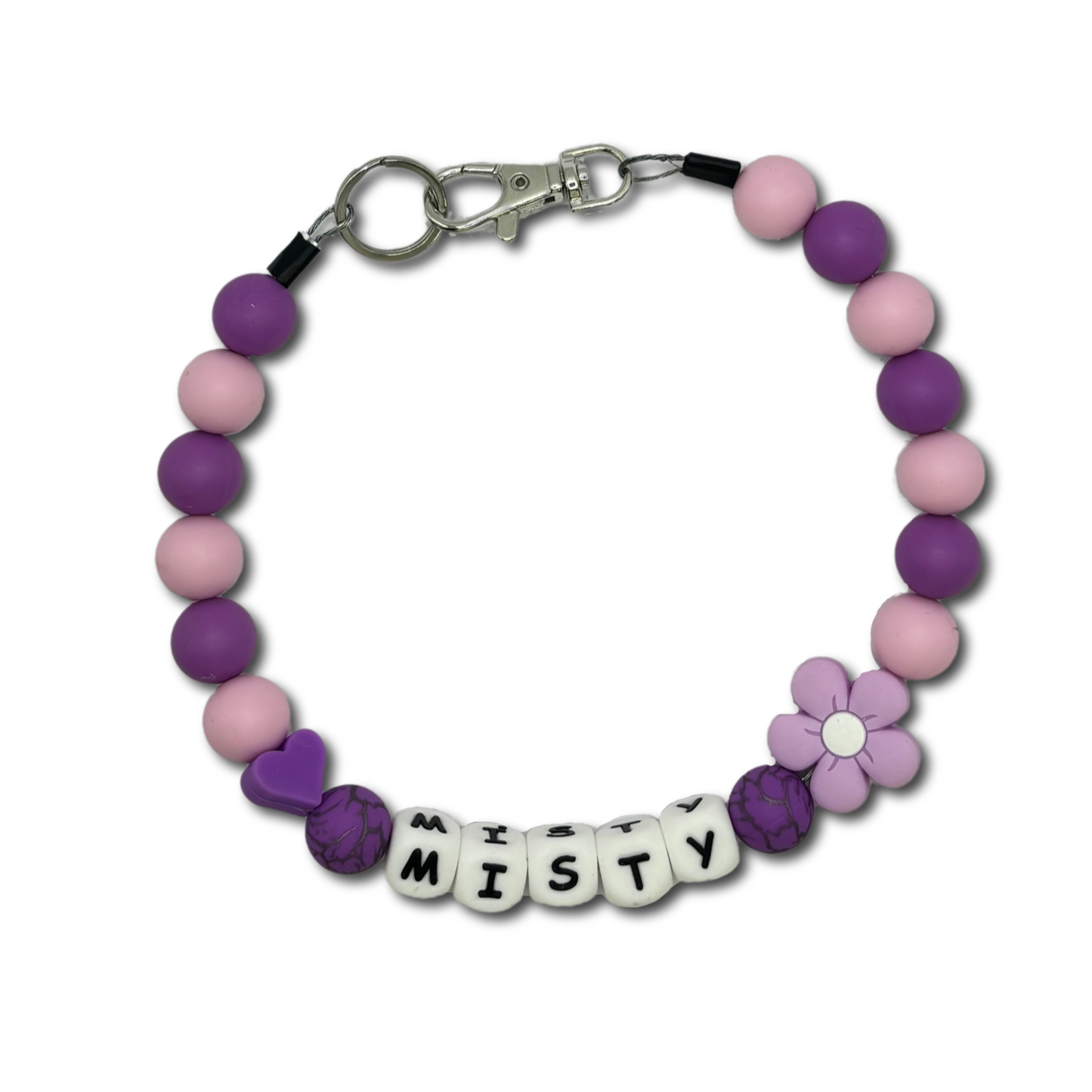 Kralen halsband ketting met naam voor hond of kat
