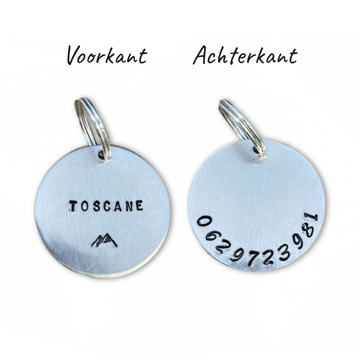 Bling dierenpenning met kristal