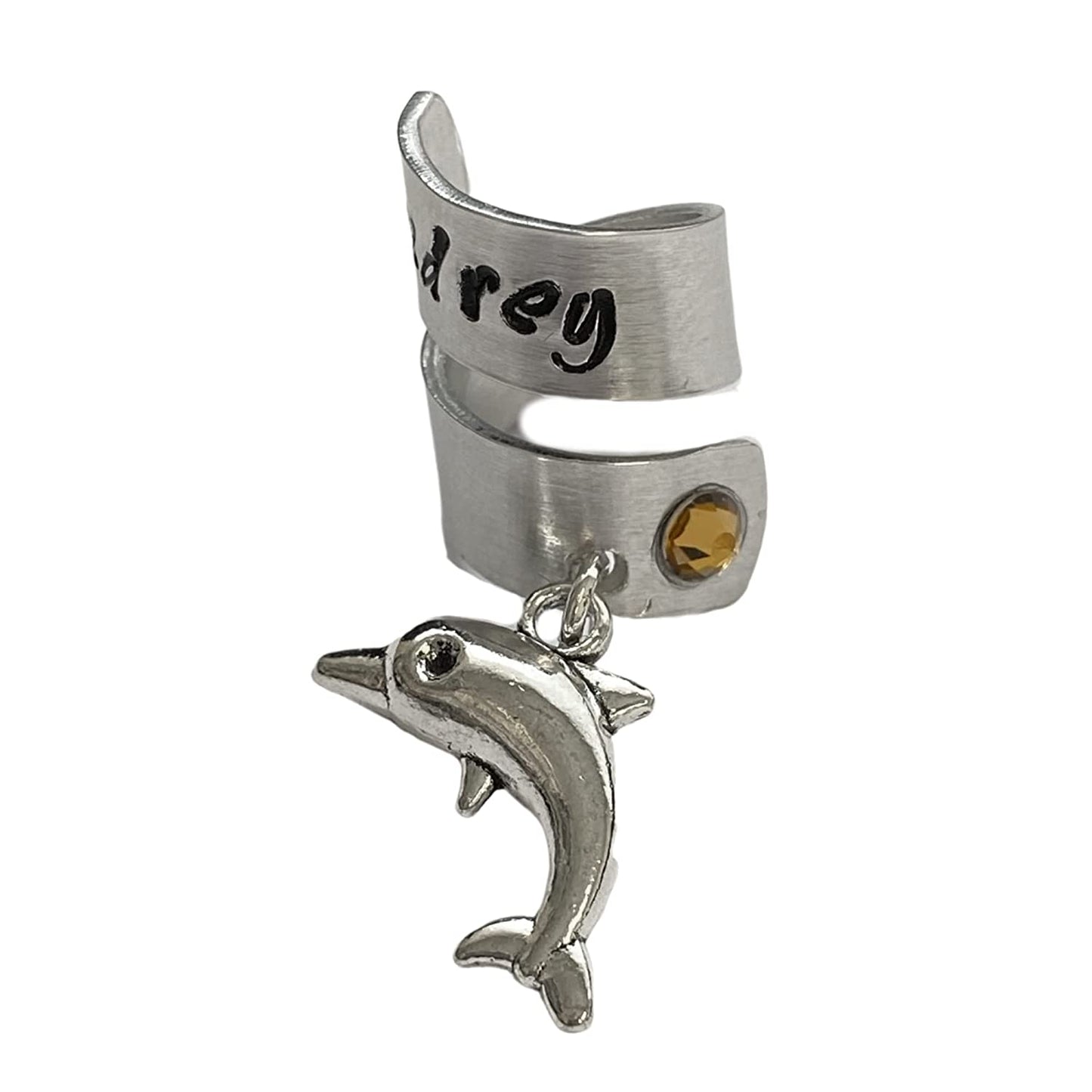 Aangepaste verpleegster cadeau, stethoscoop ID naamplaatje met aangepaste geboortesteen charme, hand gestempelde stethoscoop charme, verpleegkundige verjaardagscadeau, RN Tag, RN gif