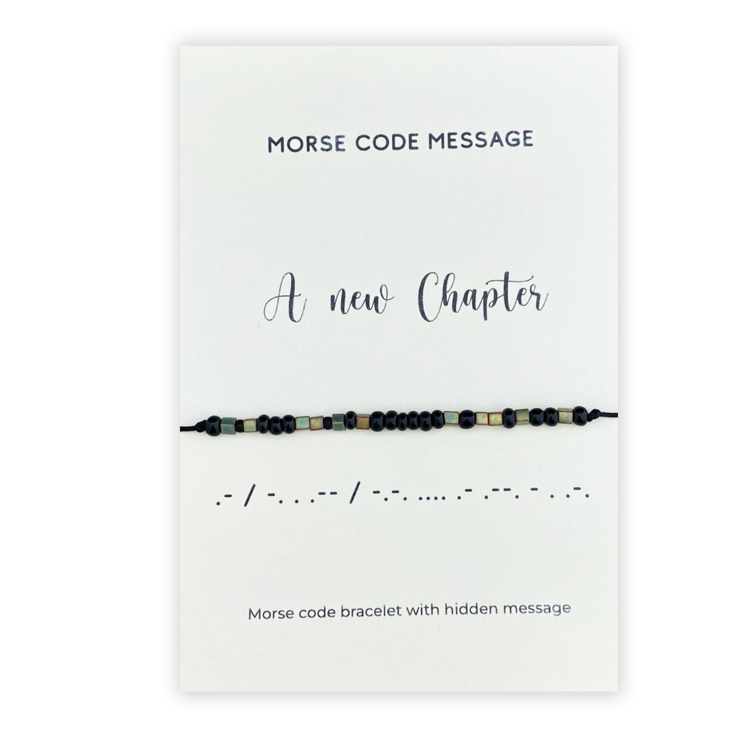 Een nieuw hoofdstuk morsecode kralenarmband