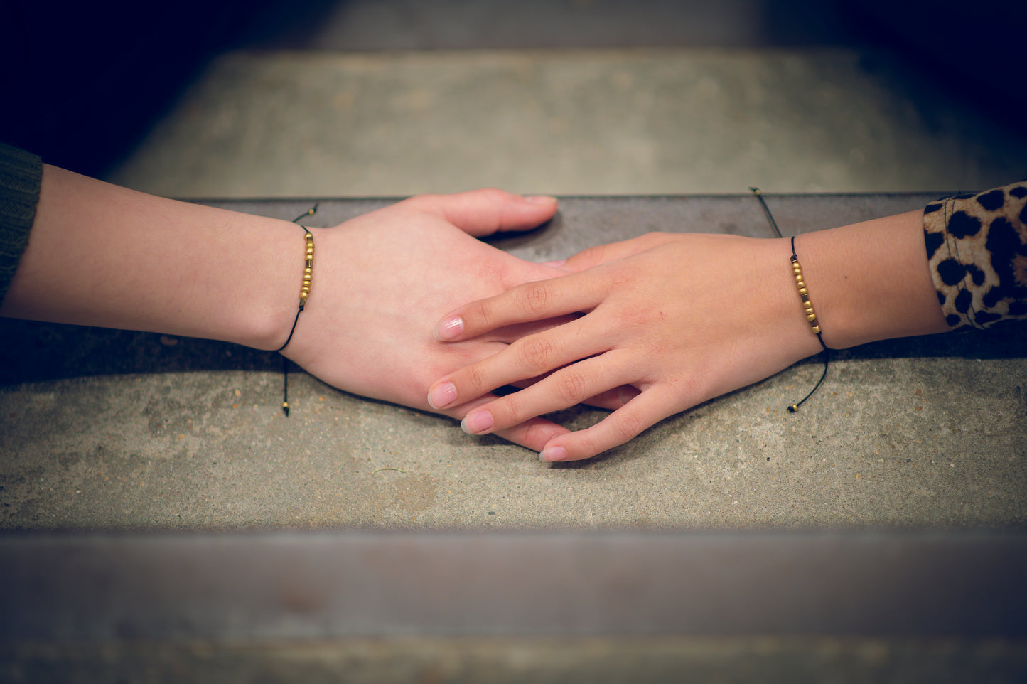BFF morsecode bracelet set of 2