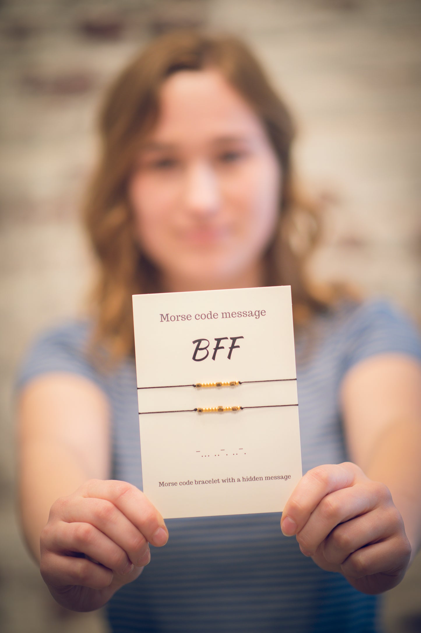 BFF morsecode bracelet set of 2