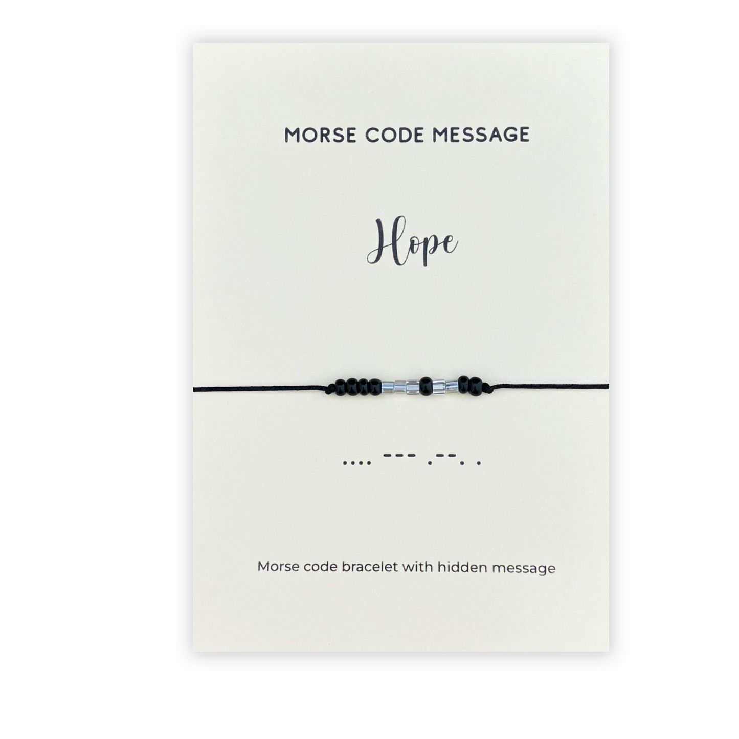 Hoop morsecode armband