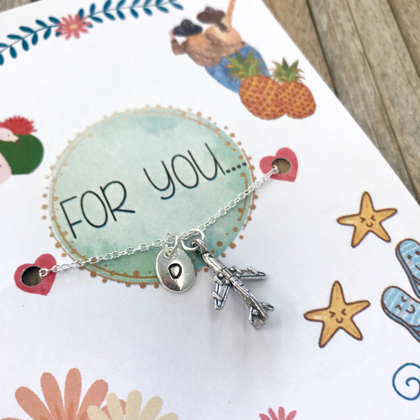 Aangepaste vliegtuigketting, vliegtuigcharme, vliegtuigsieraden, vliegtuigketting