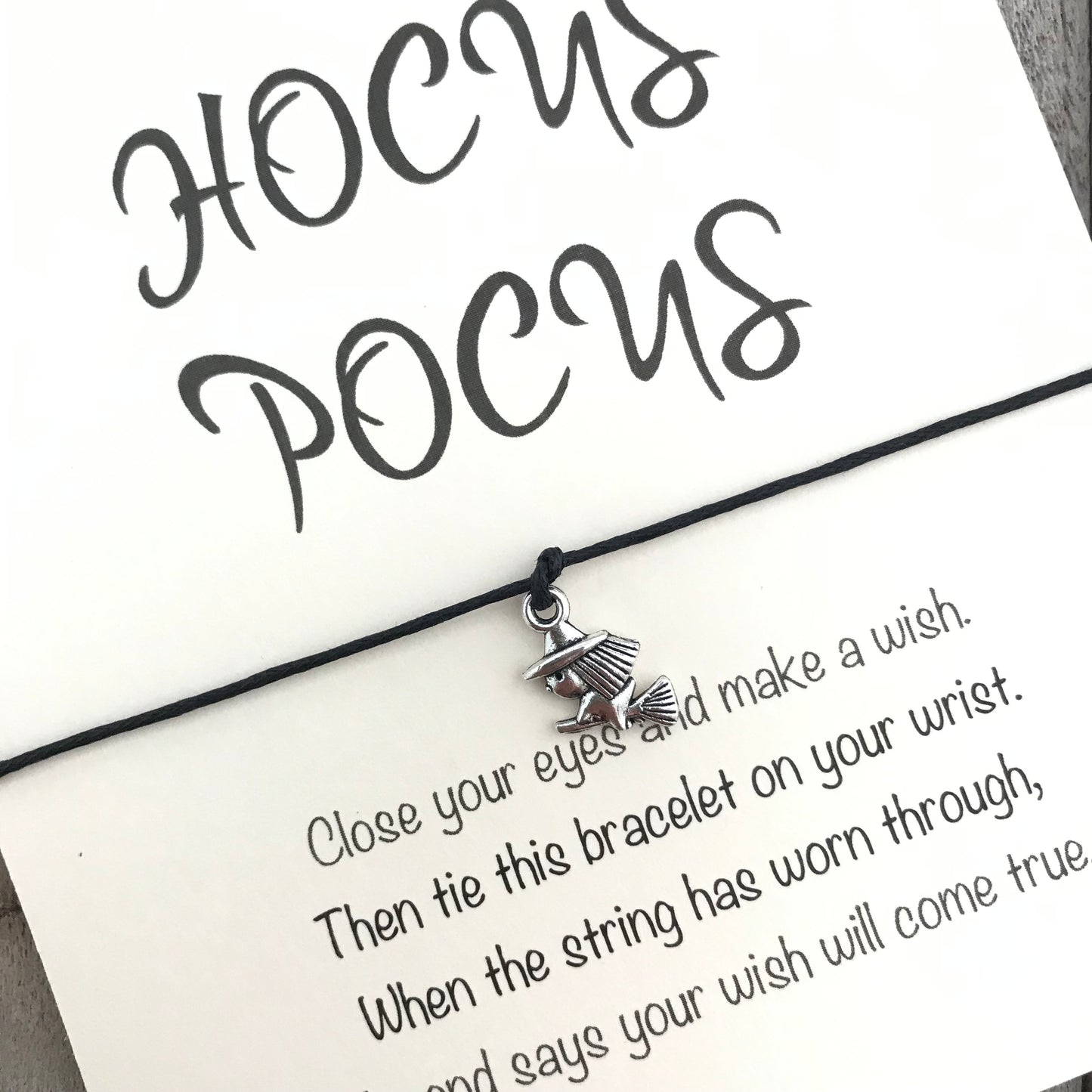 Hocus Pocus wish bracelet gift for Halloween