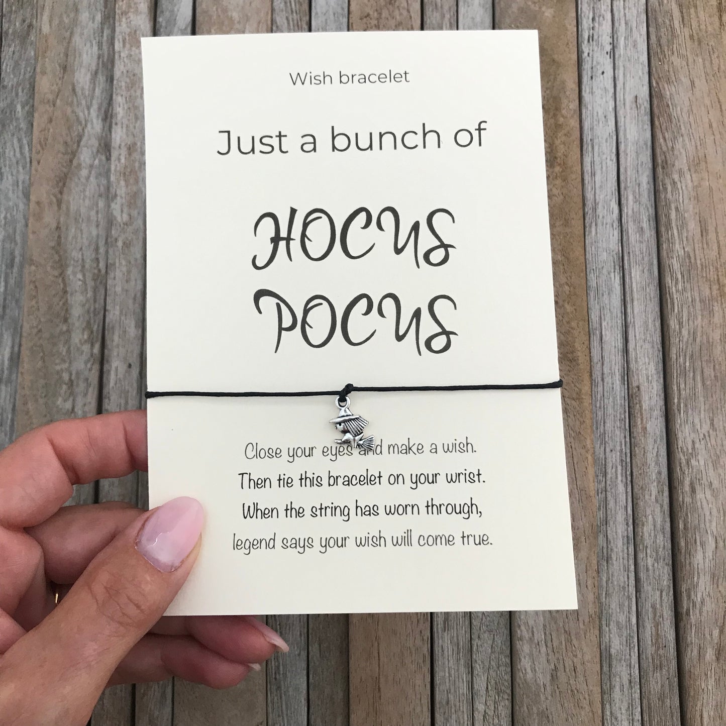 Hocus Pocus wish bracelet gift for Halloween