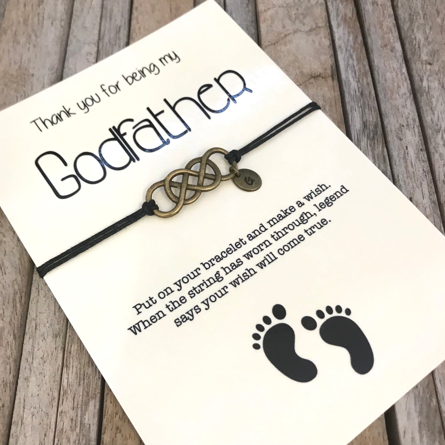 Custom godfather thank you gift from godchild