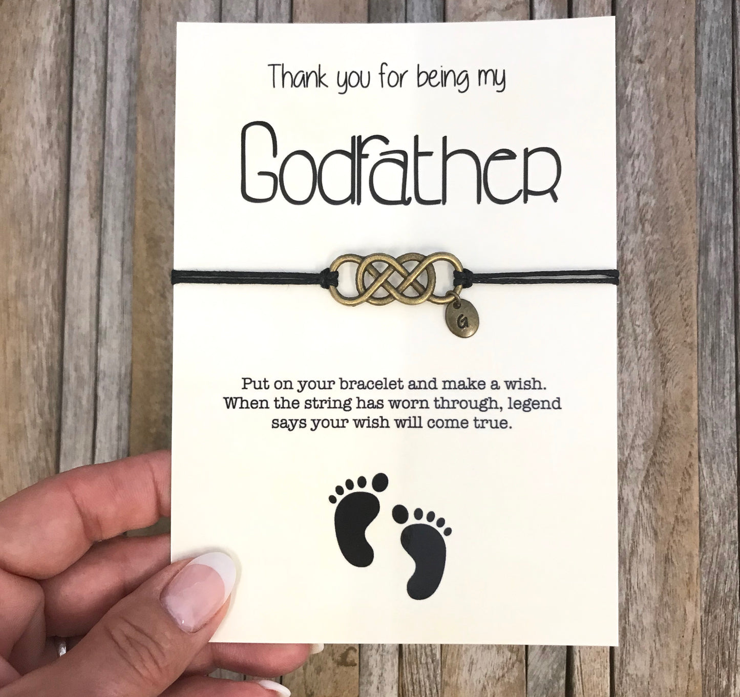 Custom godfather thank you gift from godchild