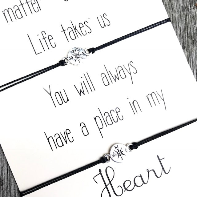 No matter where, Long distance relationship gifts, Going away gifts, Pinky promise bracelets