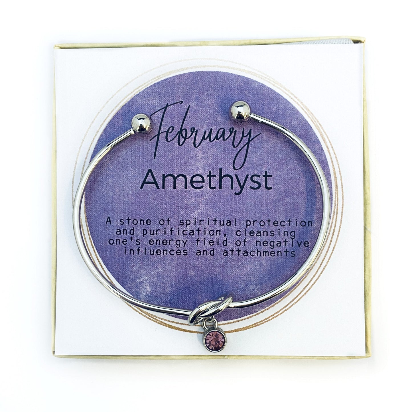 February birthday Gift, Birthstone Bracelet Gift for Mom, Amethyst bracelet, Amethyst birthstone, February birthstone, February Jewelry