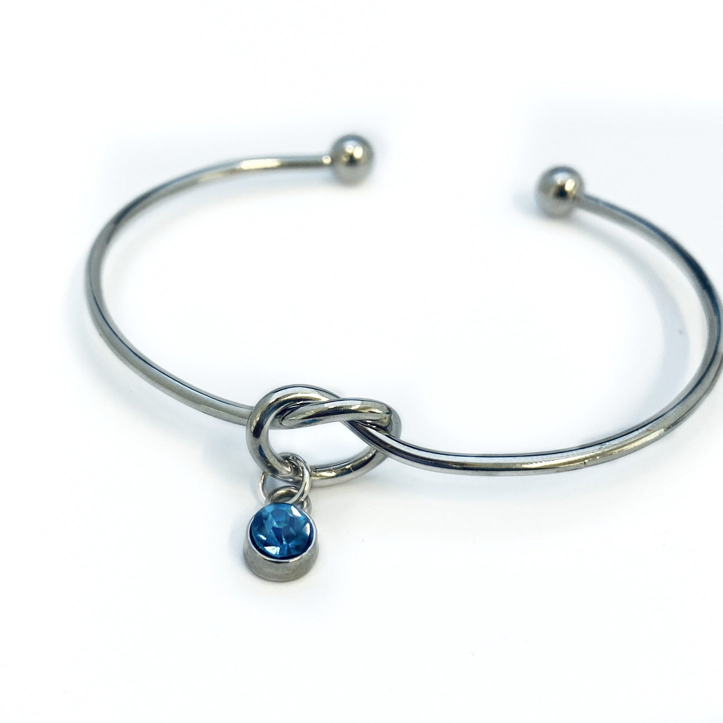 Maart Birthstone Armband, Birthstone bedelarmband Cadeau, Aquamarijn geboortesteen, Maart Verjaardag,