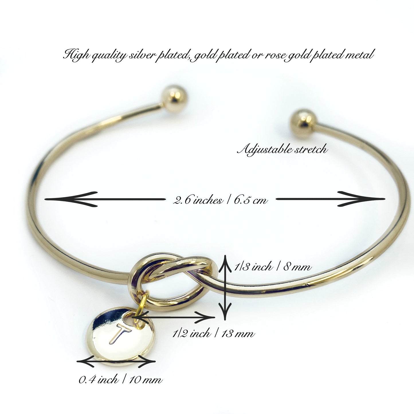 Personalized KNOT Bangle, July Birthstone Bracelet, Tie the Knot Bracelet Gift for Her Birth Stone Jewelry Wedding Bracelet, Custom Bracelet