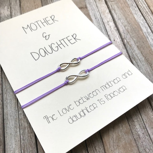 Mother daughter bracelet set of 2