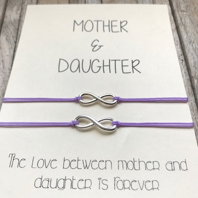 Mother daughter bracelet set of 2