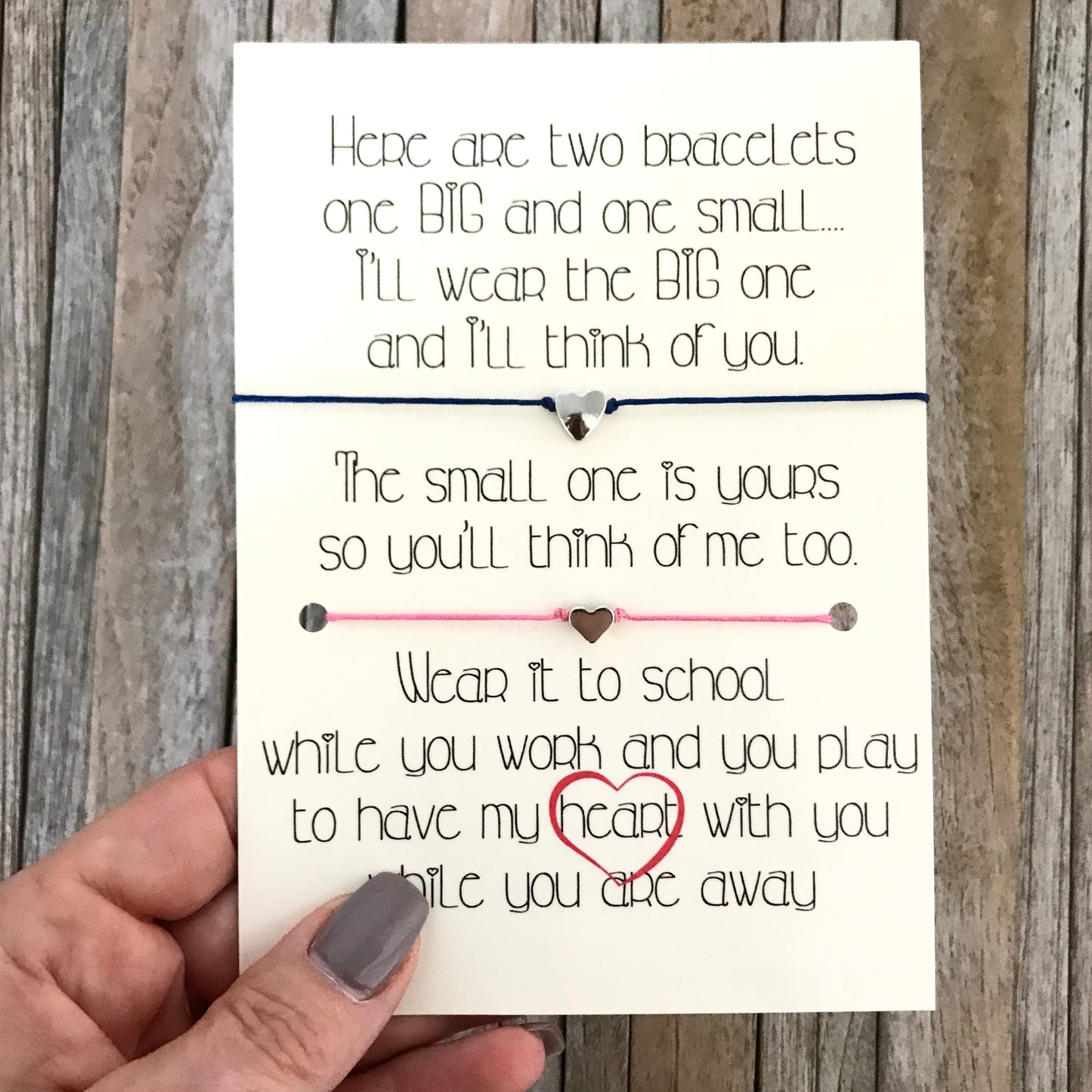 Mommy and me Back to school bracelet set for 2