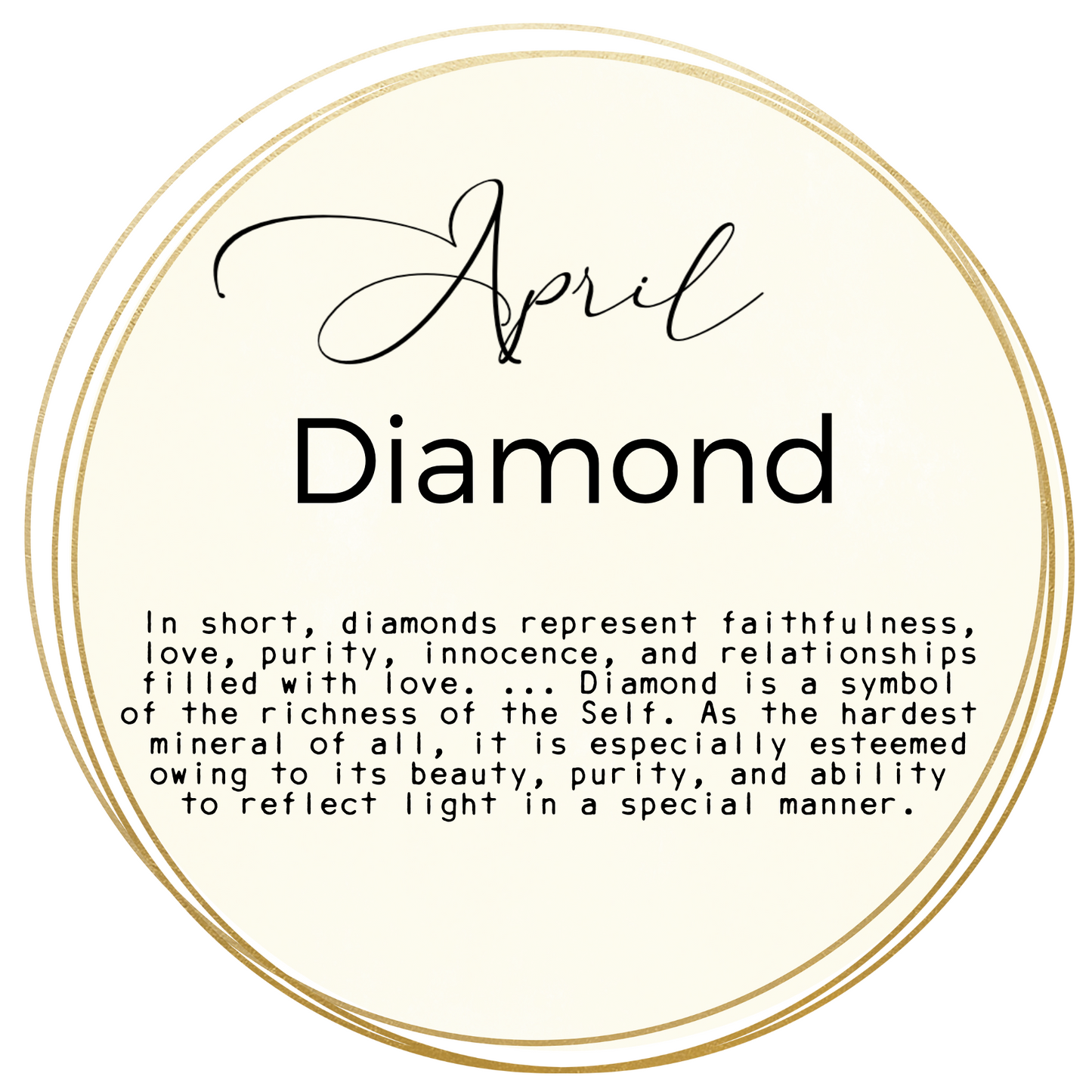 April Birthstone Bracelet, Birthstone charm Bracelet Gift, Diamond birthstone, April Birthday, April Jewelry, April birthstone charm