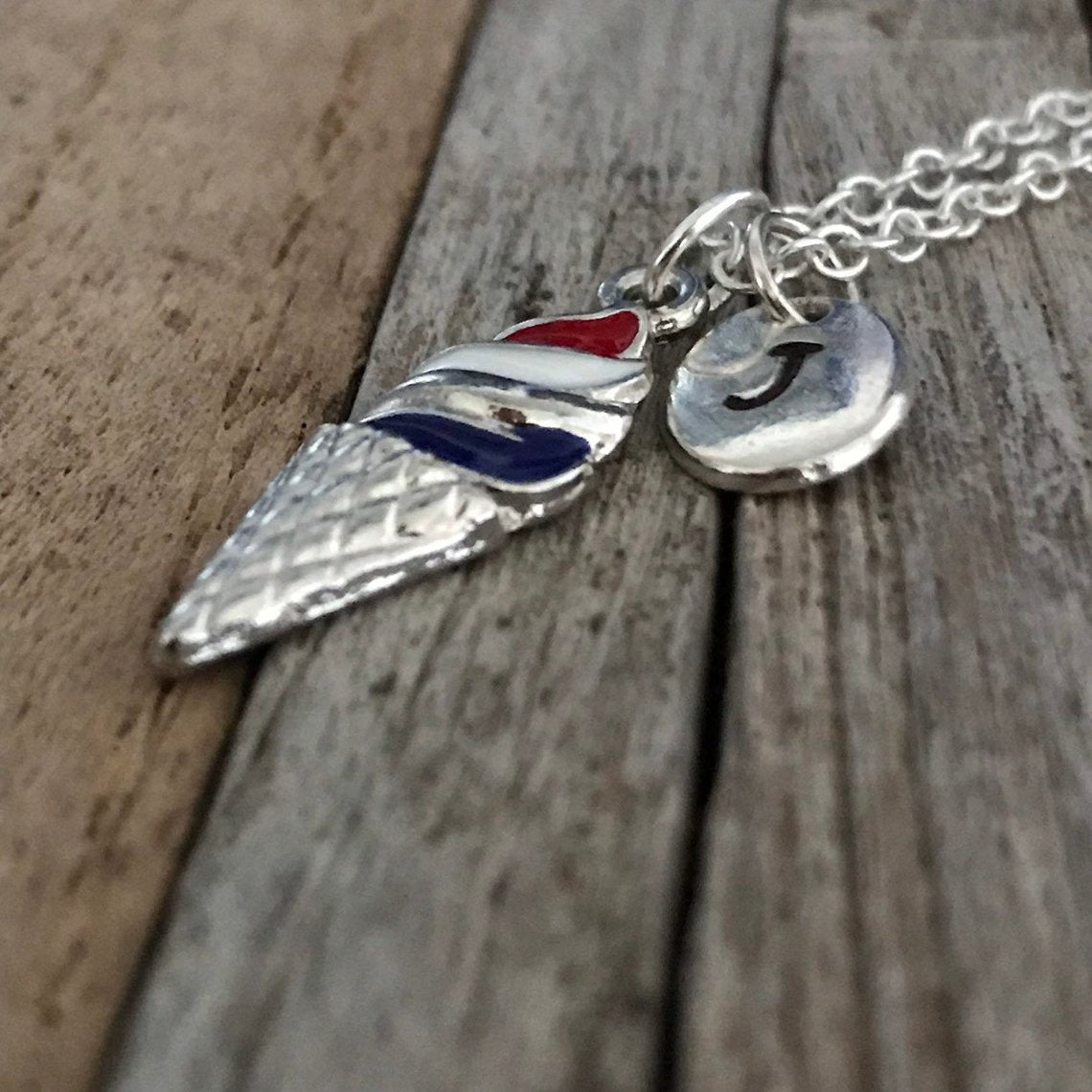 Gepersonaliseerde ijsketting, voedselsieraden, ijshoorncharme,