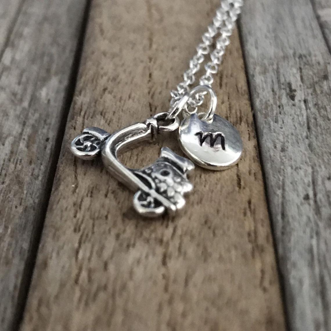 Personalized scooter necklace, Gift for teenager, Teenager necklace, Moped charm necklace