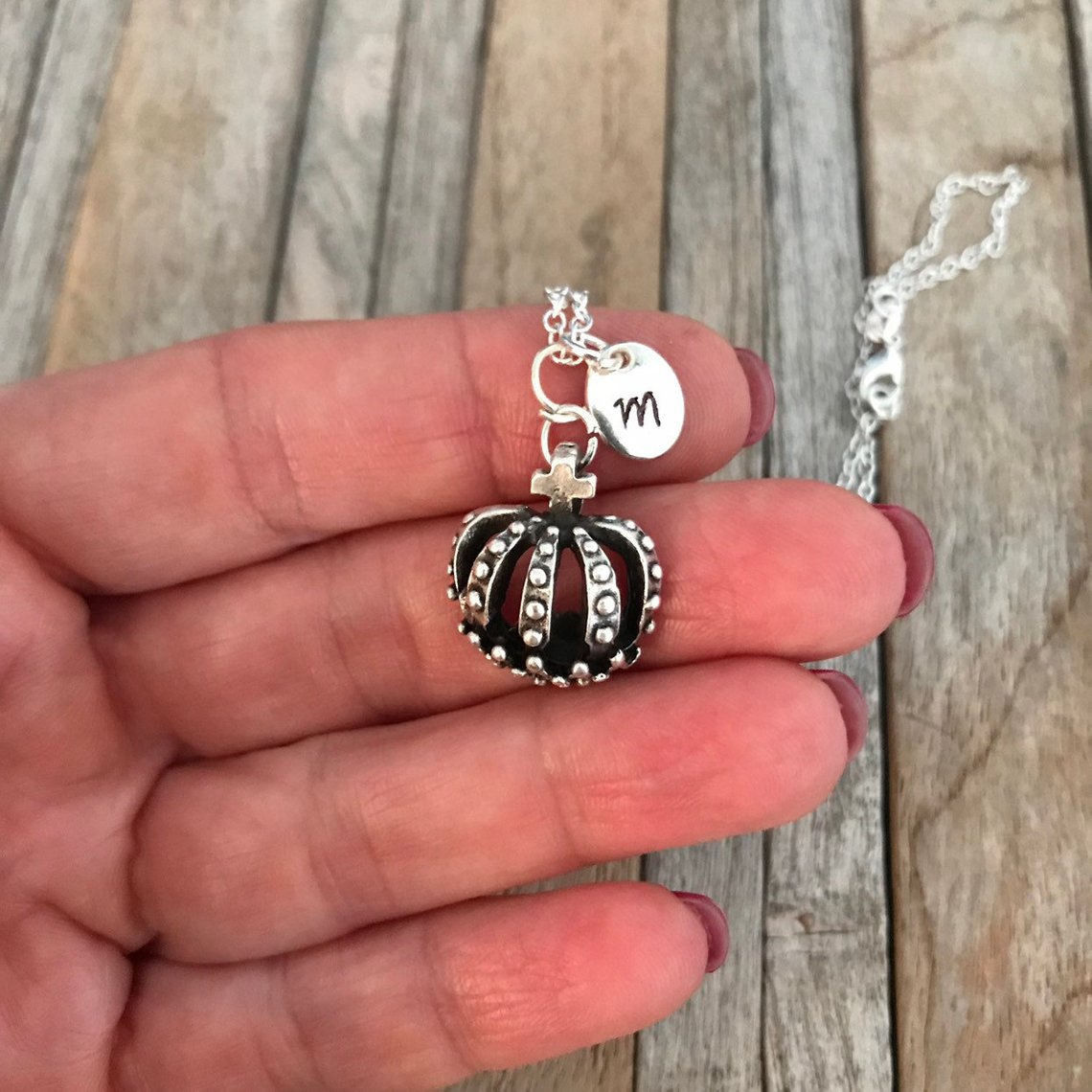 Gepersonaliseerde kroonketting, tienercadeau, prinsesketting