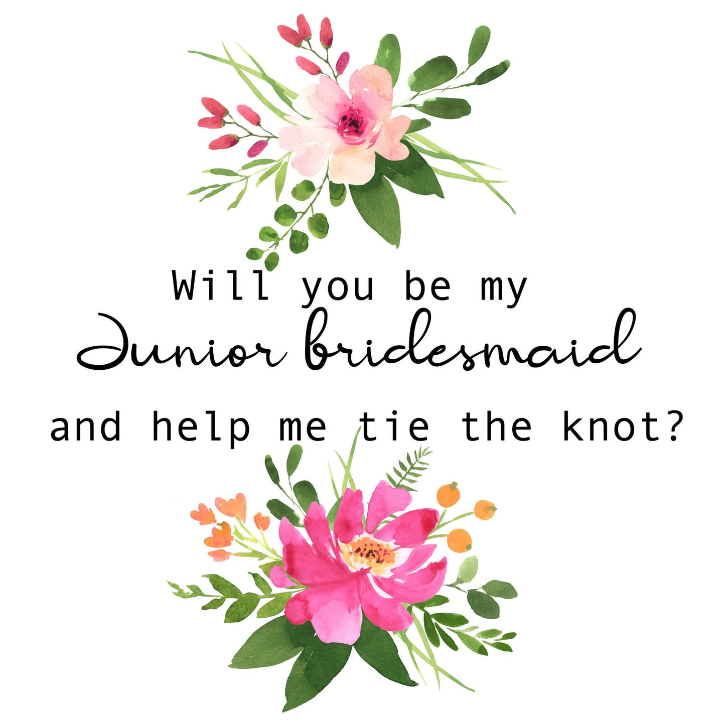 Junior Bridesmaid Bracelet, Tie the Knot Bracelet, Personalised Initial Bridesmaid Gift, Bridesmaid Proposal Gift, Knot Bracelet