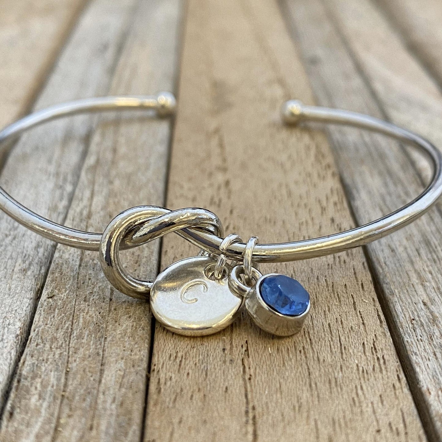 Bridesmaid Proposal, Love Knot, Will you be my Bridesmaid, Tie the Knot Bracelet, Personalised Initial Bridesmaid Gift, Love knot, Knot Bangle