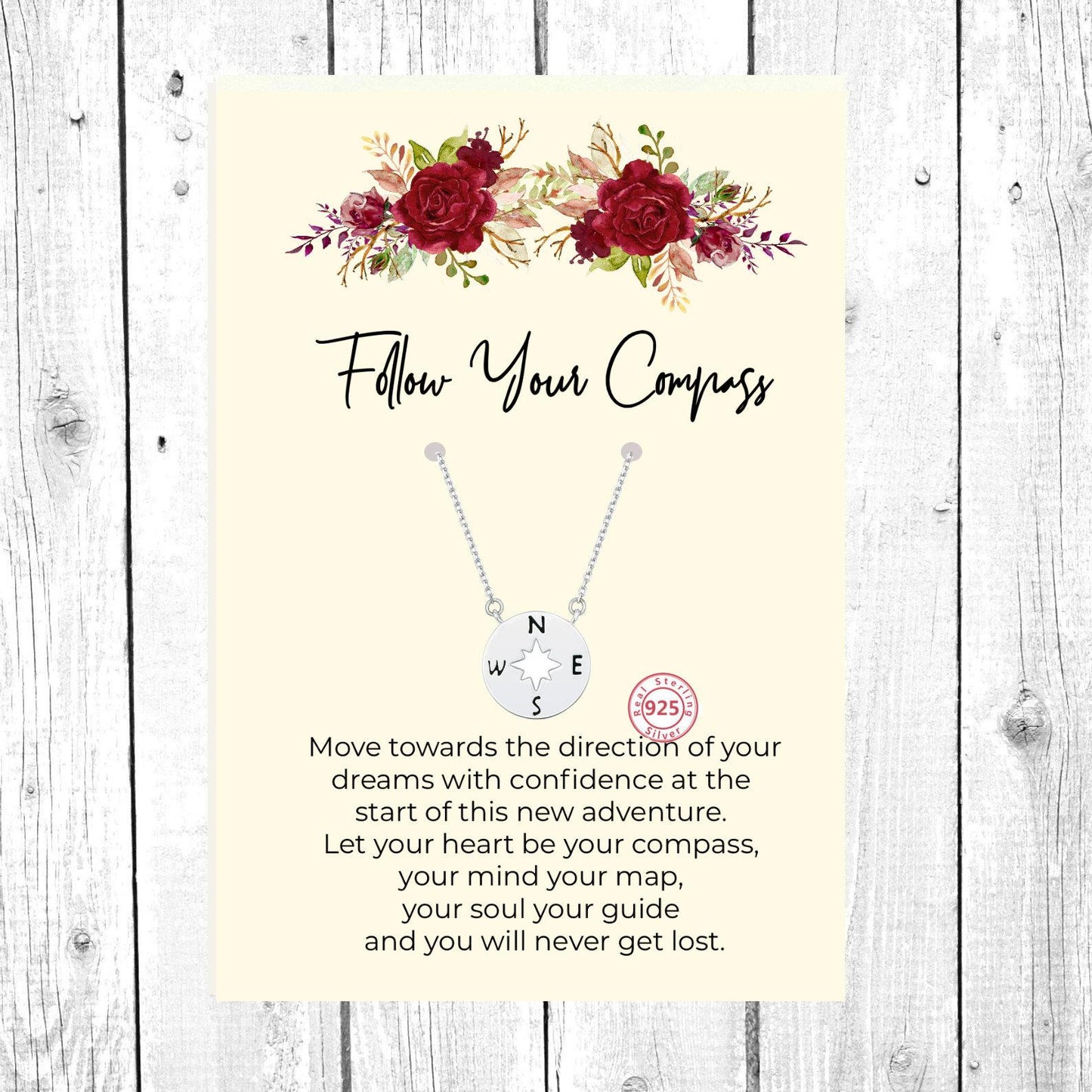 Afstudeercadeau ketting voor meisjes, 2021 afstuderen, kompas sieraden, College High School Grad Elementary School, Senior afstuderen, kompas