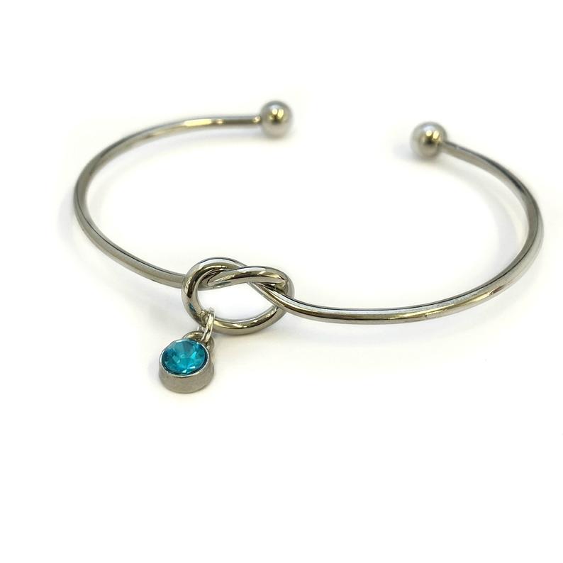 Turquoise Bracelet, December birthstone bracelet, Knot Bracelet, Mother Bracelet, Grandma Gift, December Birthday, BFF gift, Sister Gift
