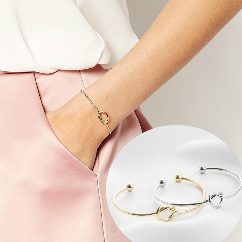 Personalized KNOT Bangle, July Birthstone Bracelet, Tie the Knot Bracelet Gift for Her Birth Stone Jewelry Wedding Bracelet, Custom Bracelet
