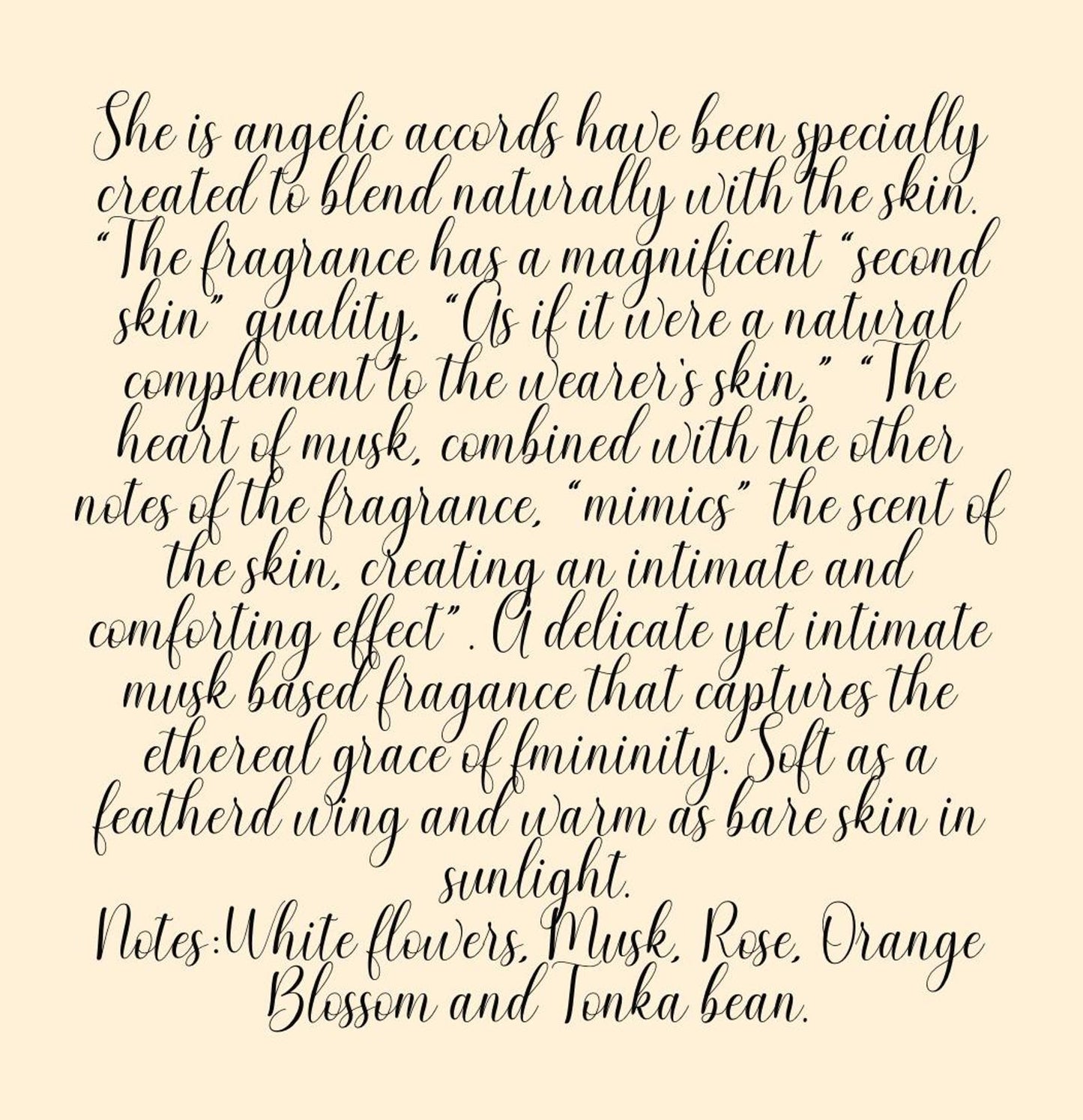 Delicate Musk Perfume Sample: Angelic Jasmine Silk Skin Scent