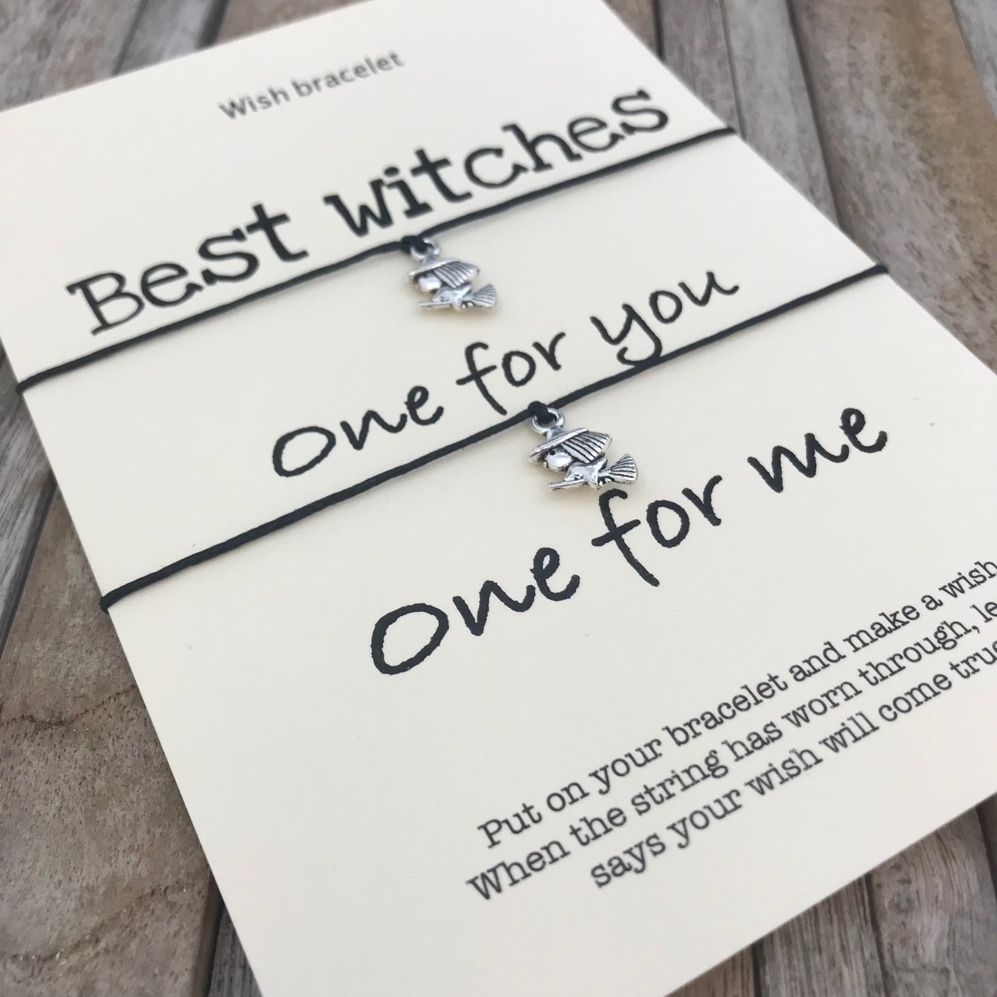 Halloween best witches bracelet set