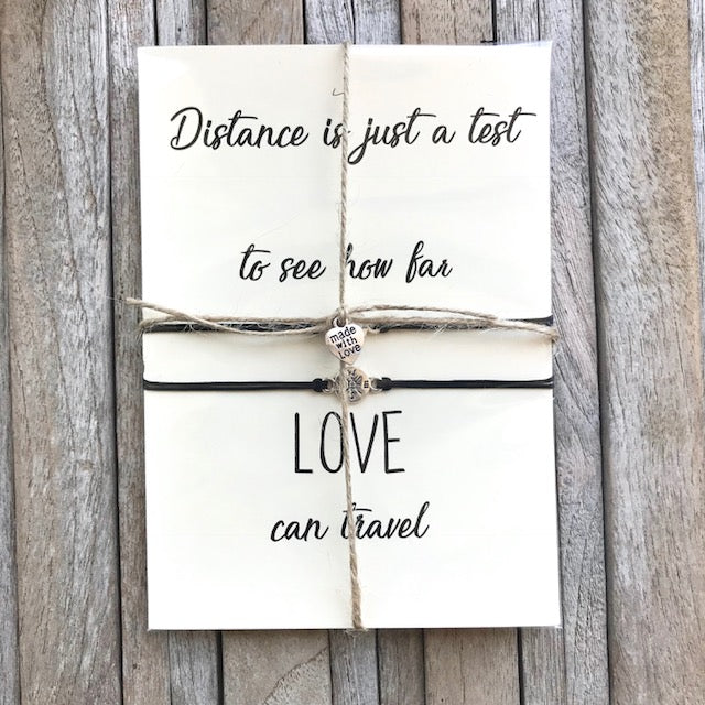 No matter where, Long distance relationship gifts, Going away gifts, Pinky promise bracelets
