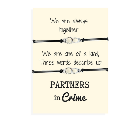 Partners in crime vriendschapsarmbandenset