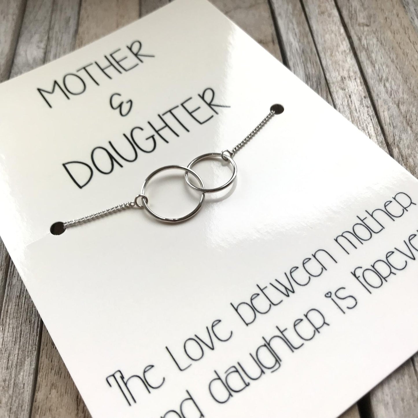 Mother daughter necklace