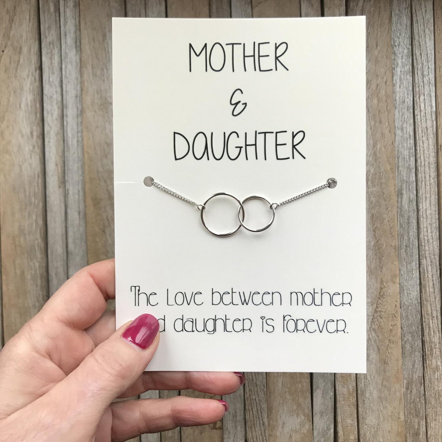 Mother daughter necklace