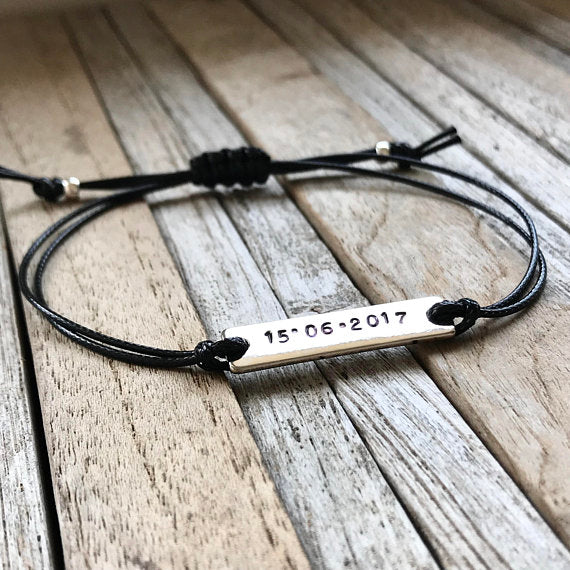 Customized date bracelet